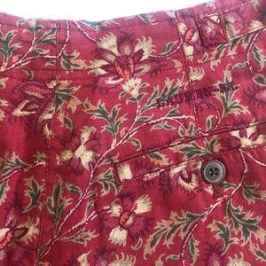 Ralph Lauren Shorts - RALPH LAUREN Shorts High Rise Orange Floral Linen Ralph Lauren Shorts - RALPH LAUREN Shorts High Rise Orange Floral Linen